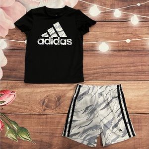 Adidas Toddler Boy Matching Shorts Set 2T